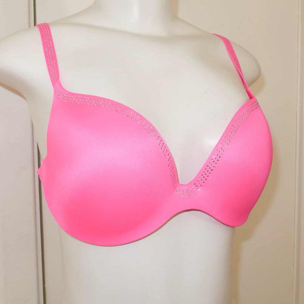 La SENZA Hot Pink Smooth T-Shirt Bra underwire, padded 34 D - Picture 3 of 7